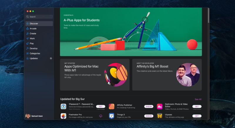 Mac App Store - The only place where you can easily get iOS and iPadOS apps for Mac.